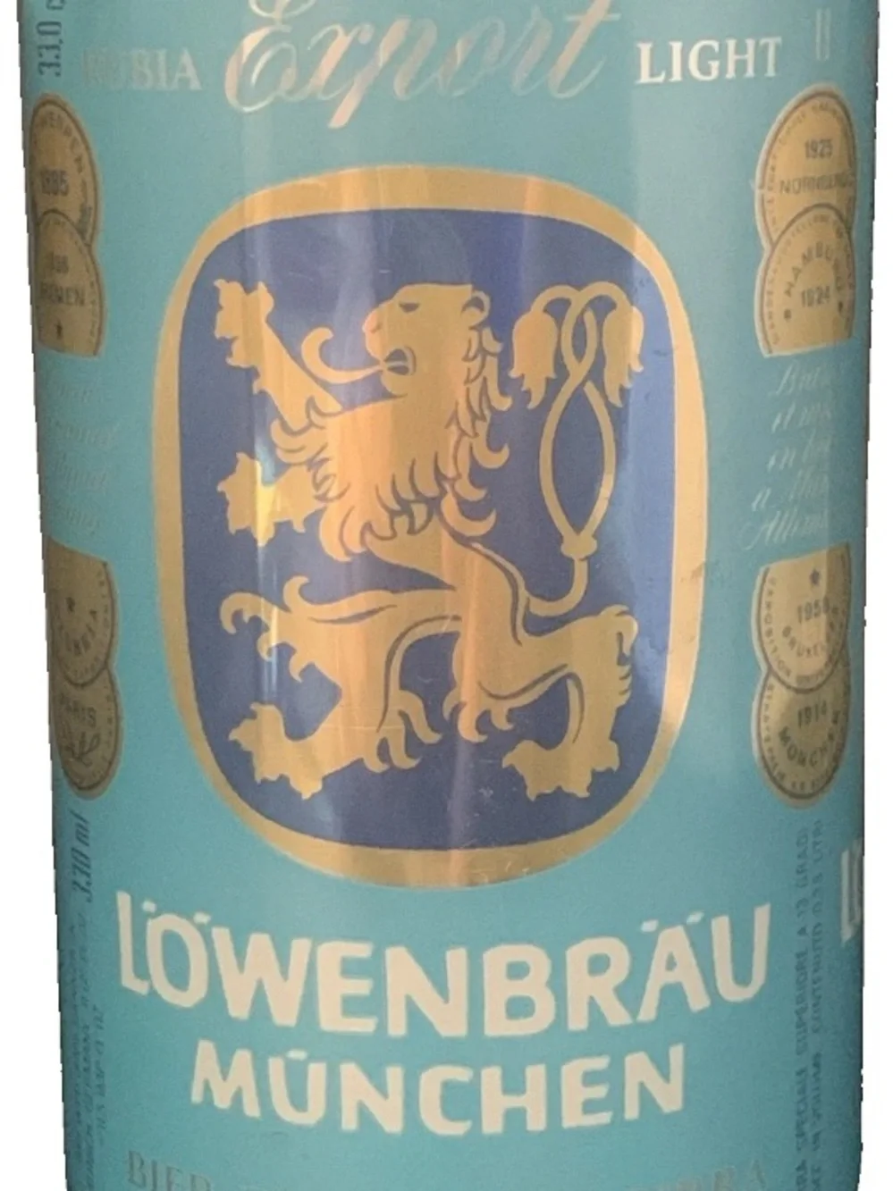 Vintage Beer Can Lowenbrau Munchen Beer Pull Tab Empty Aluminum Can